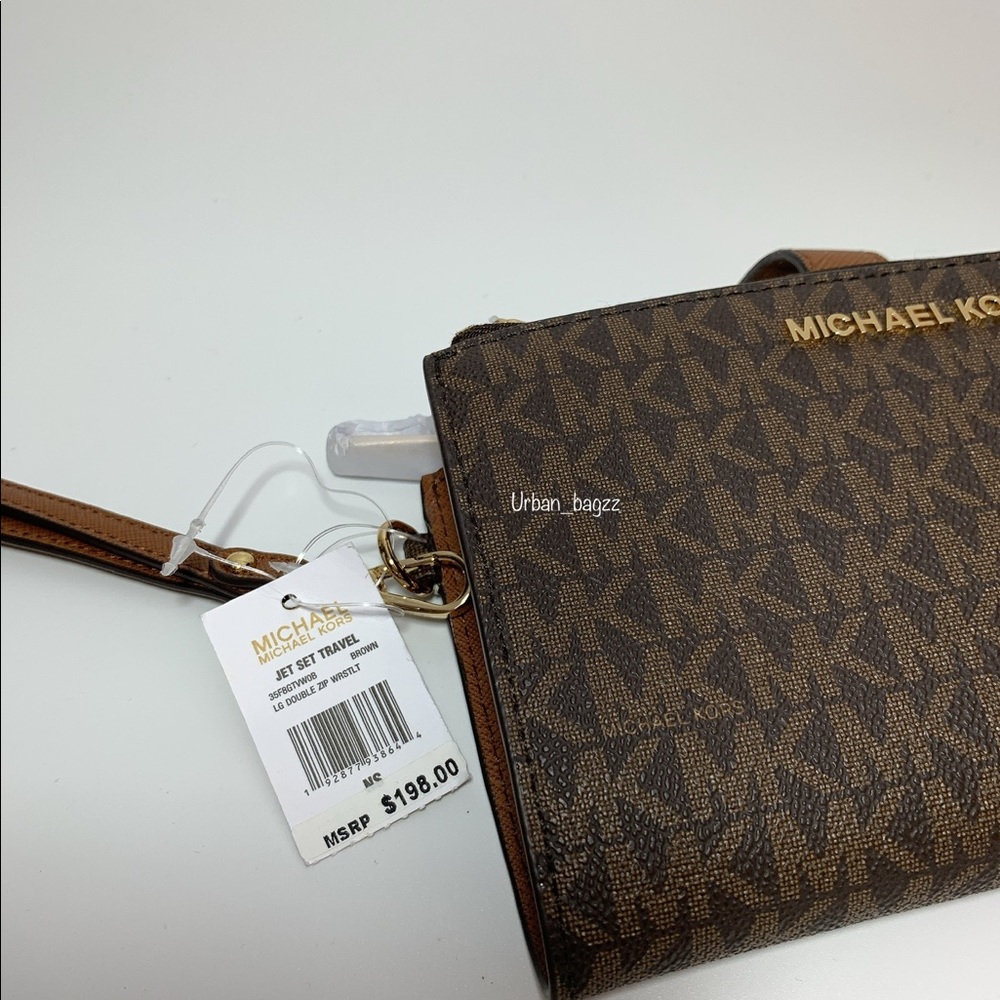 Michael Kors Large Double Zip Wristlet Wallet - Picture 8 of 9